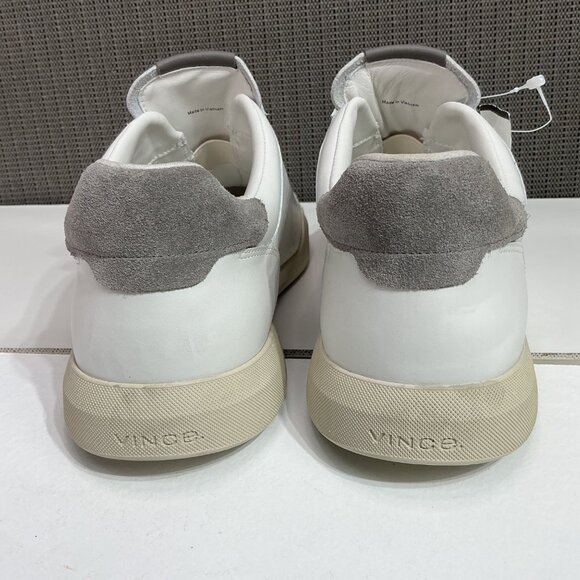 Vince Mens White Leather Sneakers Size 11 - Picture 3 of 5